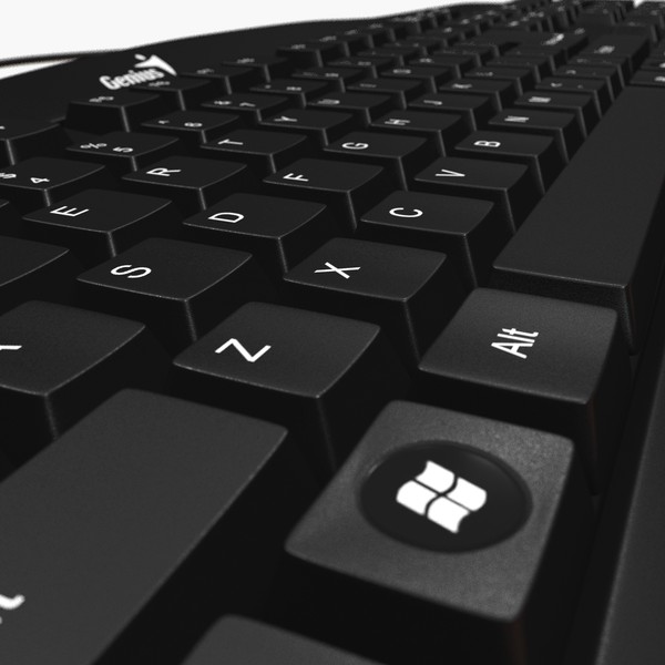 3dsmax genius kb-110 keyboard key - Keyboard KB-110 Genius by PROmax_